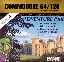 Box cover for Castle Adventure on the Commodore 64.