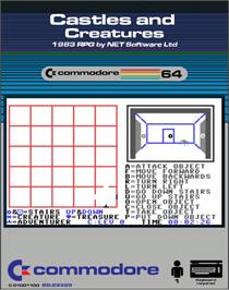 Box cover for Castles And Creatures on the Commodore 64.