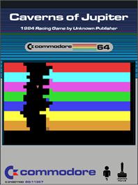 Box cover for Caverns Of Jupiter on the Commodore 64.