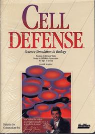 Box cover for Cell Defense on the Commodore 64.