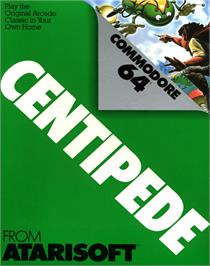 Box cover for Centipede on the Commodore 64.