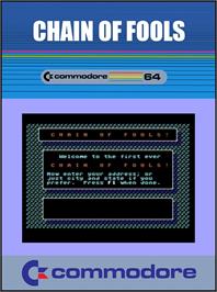 Box cover for Chain Of Fools on the Commodore 64.