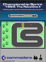 Box cover for Championship Sprint on the Commodore 64.