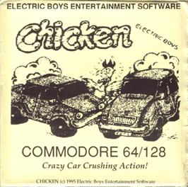Box cover for Chicken on the Commodore 64.