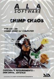 Box cover for Chimp Chaos on the Commodore 64.