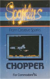 Box cover for Chopper on the Commodore 64.