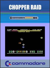 Box cover for Chopper Raid on the Commodore 64.