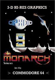 Box cover for Ciphoid 9 on the Commodore 64.