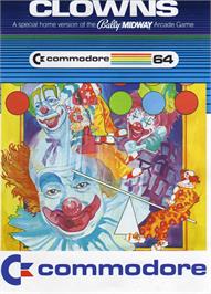Box cover for Clowns on the Commodore 64.