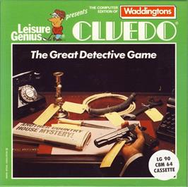 Box cover for Cluedo on the Commodore 64.