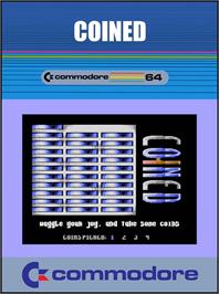 Box cover for Coined on the Commodore 64.