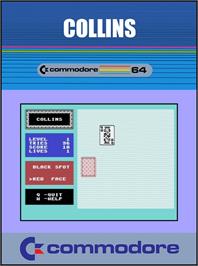 Box cover for Collins on the Commodore 64.