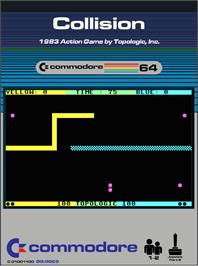 Box cover for Collision (Topologic) on the Commodore 64.