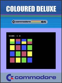 Box cover for Coloured Deluxe on the Commodore 64.