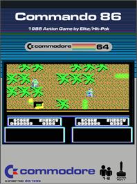 Box cover for Commando 86 on the Commodore 64.
