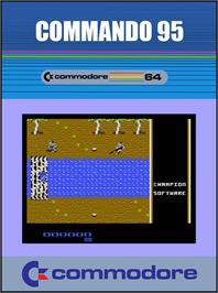 Box cover for Commando 95 on the Commodore 64.