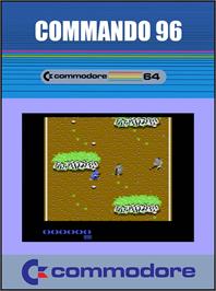 Box cover for Commando 96 on the Commodore 64.