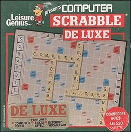 Box cover for Computer Scrabble De Luxe on the Commodore 64.