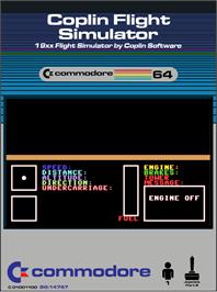 Box cover for Coplin Flight Simulator on the Commodore 64.