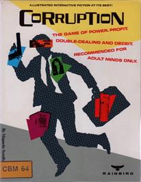 Box cover for Corruption on the Commodore 64.