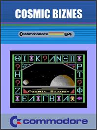 Box cover for Cosmic Biznes on the Commodore 64.