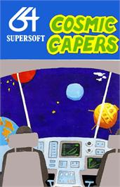 Box cover for Cosmic Capers on the Commodore 64.