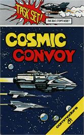 Box cover for Cosmic Convoy on the Commodore 64.