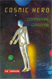 Box cover for Cosmic Hero on the Commodore 64.