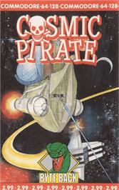 Box cover for Cosmic Pirate on the Commodore 64.