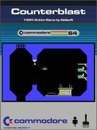 Box cover for Counterblast on the Commodore 64.