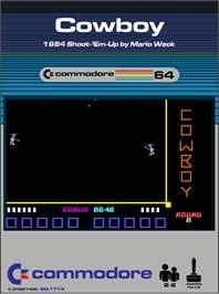 Box cover for Cowboy on the Commodore 64.