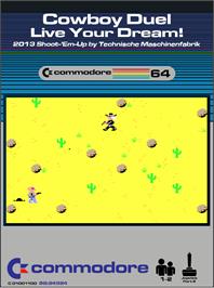 Box cover for Cowboy Duel - Live Your Dream! on the Commodore 64.