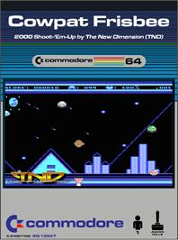Box cover for Cowpat Frisbee on the Commodore 64.