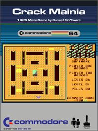 Box cover for Crack Mainia on the Commodore 64.