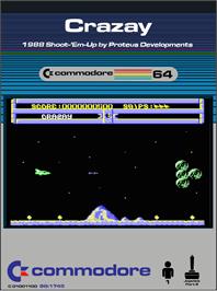 Box cover for Crazay on the Commodore 64.