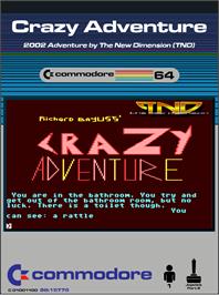 Box cover for Crazy Adventure on the Commodore 64.