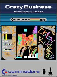 Box cover for Crazy Business on the Commodore 64.