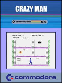 Box cover for Crazy Man on the Commodore 64.