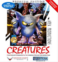 Box cover for Creatures on the Commodore 64.