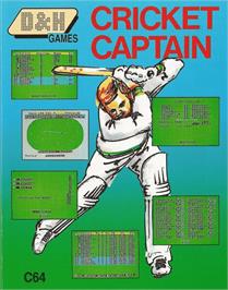 Box cover for Cricket Captain (D&H) on the Commodore 64.