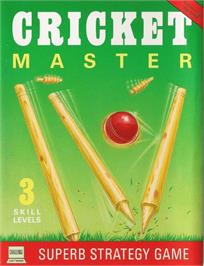 Box cover for Cricket Master on the Commodore 64.