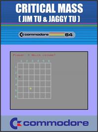 Box cover for Critical Mass (Sirius Software) on the Commodore 64.