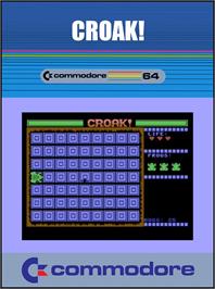 Box cover for Croak! on the Commodore 64.
