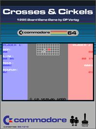 Box cover for Crosses And Cirkels on the Commodore 64.