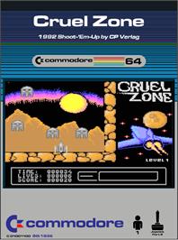 Box cover for Cruel Zone on the Commodore 64.