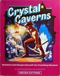 Box cover for Crystal Caverns (Hayden Book) on the Commodore 64.