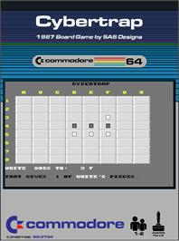 Box cover for Cybertrap on the Commodore 64.