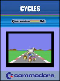 Box cover for Cycles on the Commodore 64.
