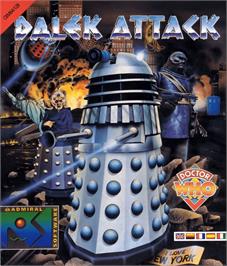 Box cover for Dalek Attack on the Commodore 64.