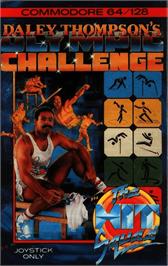 Box cover for Daley Thompson's Olympic Challenge on the Commodore 64.